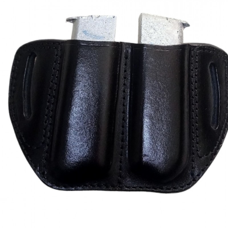 Çiftli deri şarjörlük