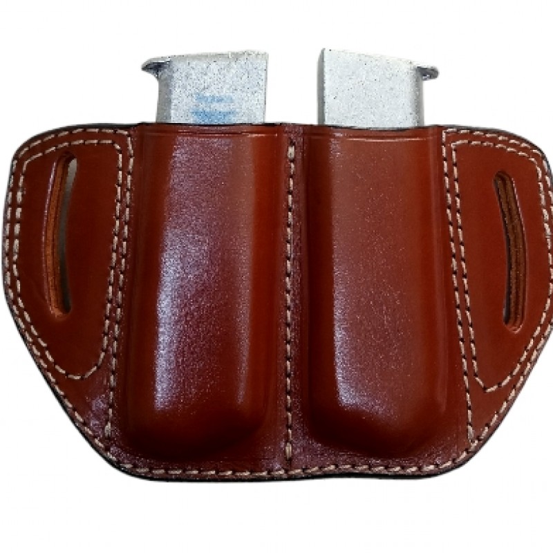 Çiftli deri şarjörlük