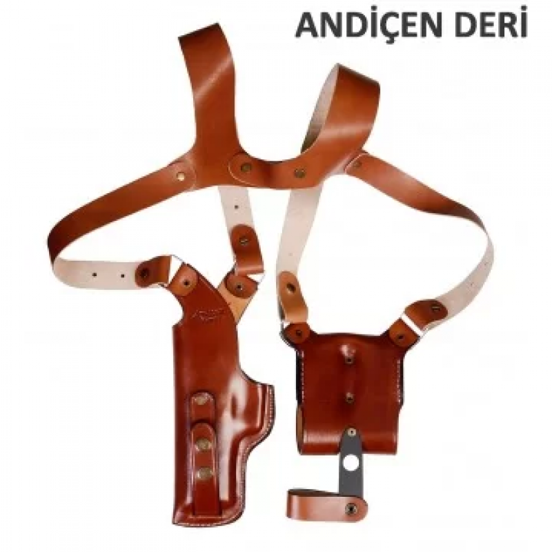 Şarjörlüklü Dik Koltuk Altı Tabanca Kılıfı