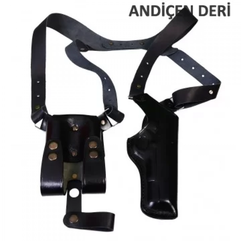 Şarjörlüklü Dik Koltuk Altı Tabanca Kılıfı