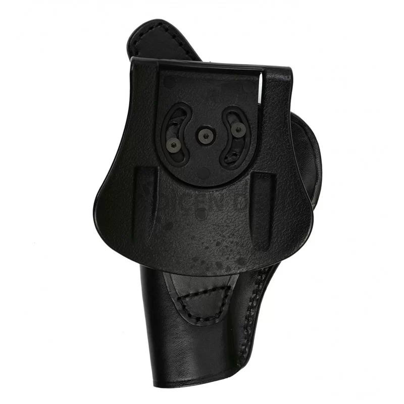 Ortapedik Bel Sepet Desenli Deri Tabanca Kılıfı 