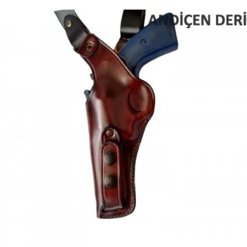 Sepet Desenli Dik Koltuk Altı Tabanca Kılıfı