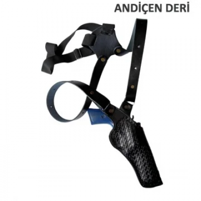 Sepet Desenli Dik Koltuk Altı Tabanca Kılıfı