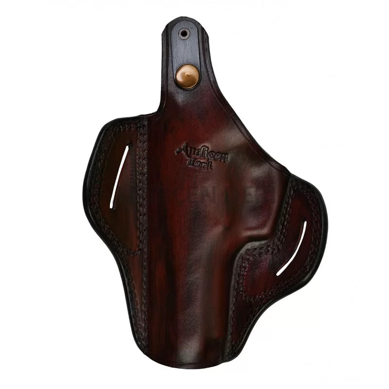 Kelebek Sepet Desenli Deri Tabanca Kılıfı 