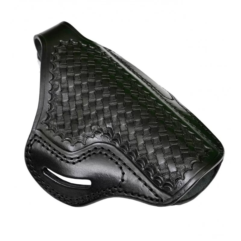 Kelebek Sepet Desenli Deri Tabanca Kılıfı 