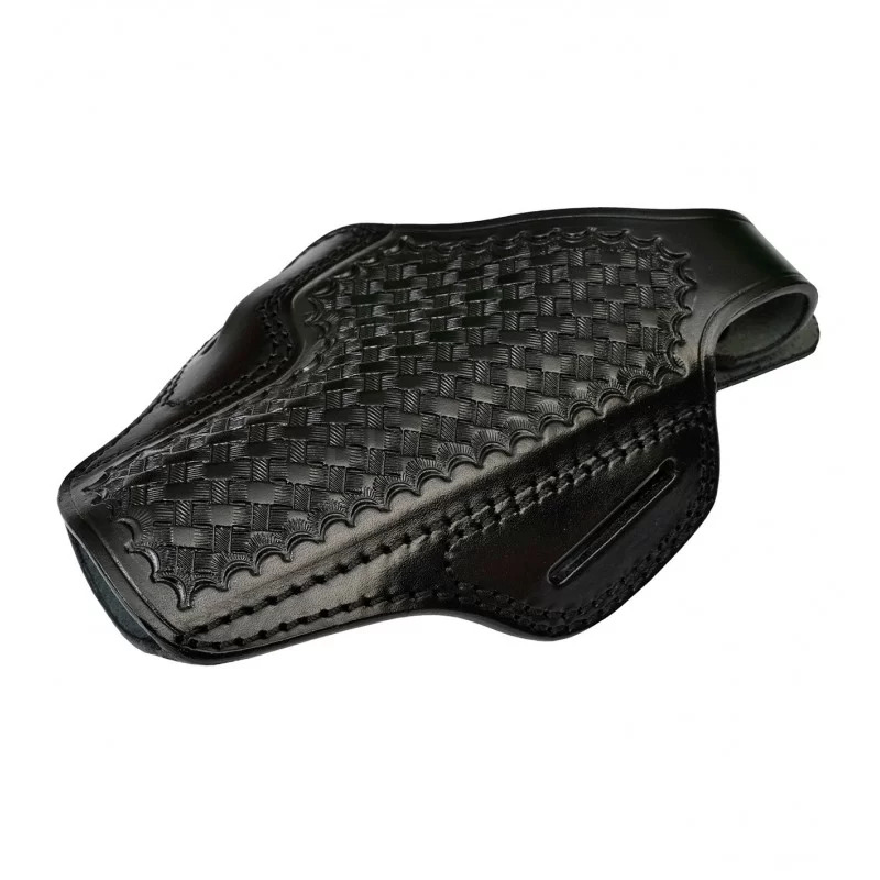 Kelebek Sepet Desenli Deri Tabanca Kılıfı 